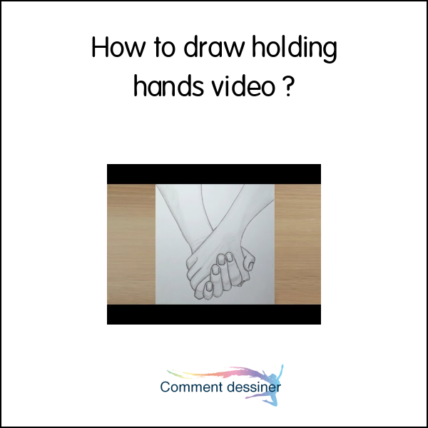 How to draw holding hands video